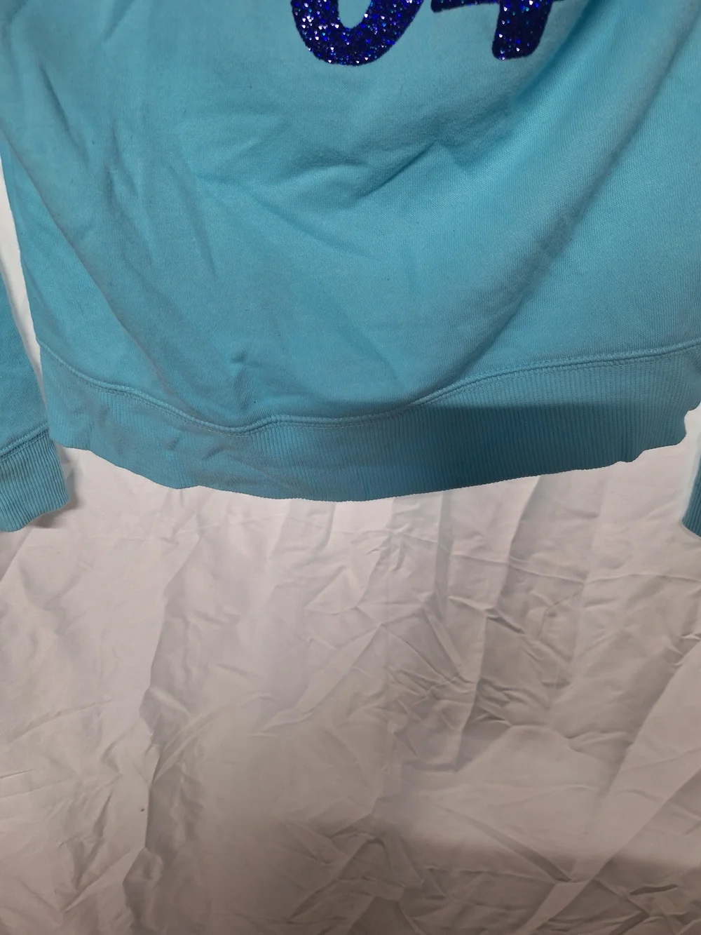 Justice Girls' Light Blue Hooded Sweatshirt